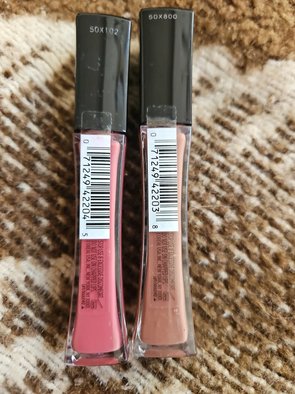 L'Oreal Infallible Pro Gloss Plump Duo - Dusty Rose & Mauve Pink